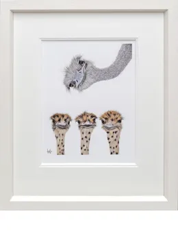 Photobombed - Paper - White Framed