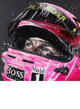 Pink For Papa - Mounted