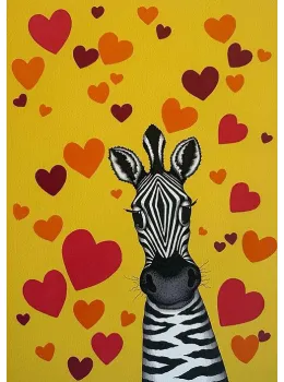 Yellow Zebra II - Print