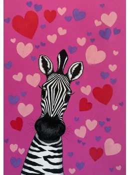 Pink Zebra II - Print