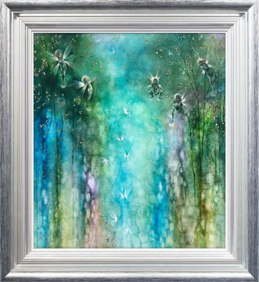 Pixie Hollow - Silver-Blue - Framed Pixie Hollow - Silver-Blue - Framed