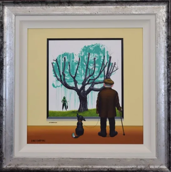Pranksy - Green Tail - Limited Edition - Framed