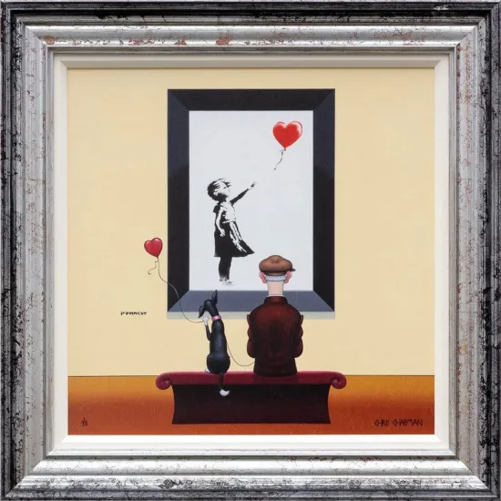 Pranksy - Two Hearts - Limited Edition - Framed Pranksy - Two Hearts - Limited Edition - Framed