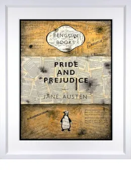 Pride & Prejudice - White Framed