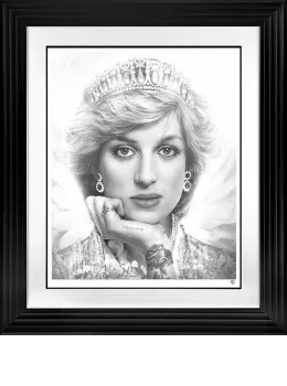 Public Life And Love (Black & White) - Black Framed