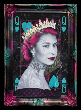 Queen Of Hearts - Framed