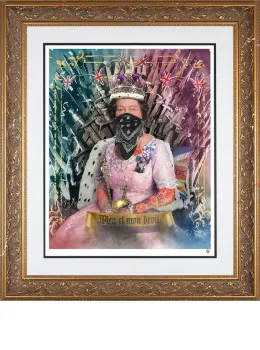 Queen Of Thrones - Gold Framed