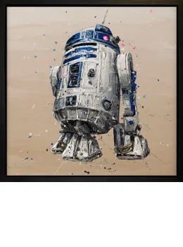 R2-D2 - Canvas - Black Framed - Framed Box Canvas