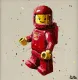 Red Lego - Mounted