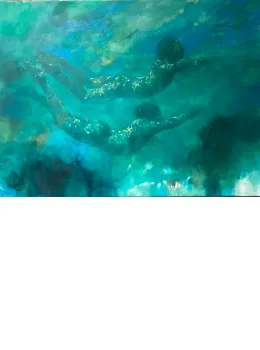 Reef Swimmers - Original - Box Canvas