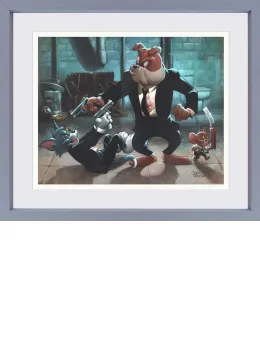 Reservoir Dogs And Cats And Mice - Grey Framed