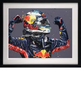 Ricciardo Retribution Monaco 18 - Artist Proof Black Framed