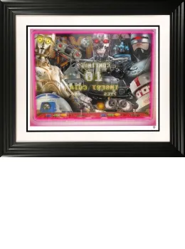 Robot's Arcade - Black Framed