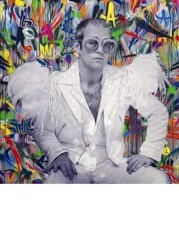 Rocket Man - White Framed