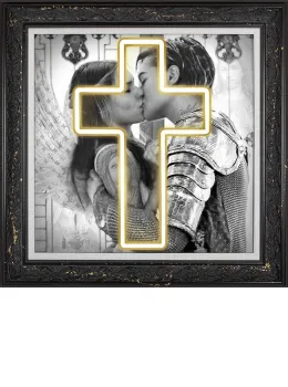 Romeo And Juliet - Metallic Gold Edition - Framed