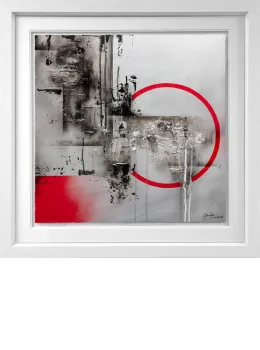 Rosso Corsa - White Framed