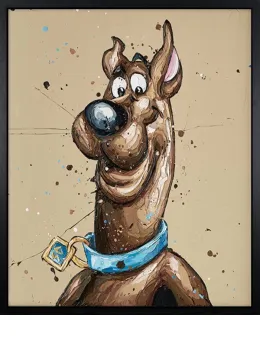 Scooby Doo - Canvas - Artist Proof Black Framed - Framed Box Canvas