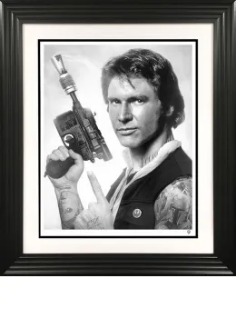 Scoundrel (Black & White) - Black Framed