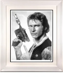 Scoundrel (Black & White) - White Framed