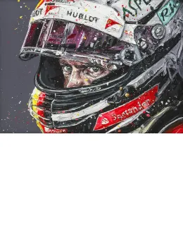 Seb, Focused (Sebastian Vettel) - Mounted