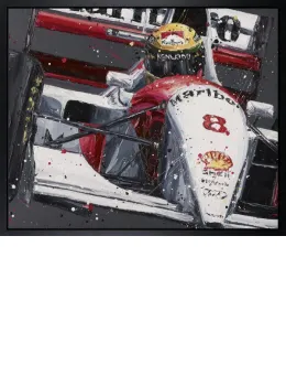 Senna McLaren - Canvas - Artist Proof Black Framed - Framed Box Canvas
