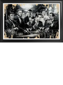 Shaken Not Stirred - Original - Black Framed