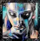 Silence - Canvas - Unique Edition - Paint Splatter Framed - Framed Box Canvas