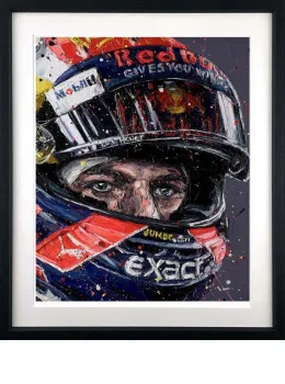 Simply Lovely (Max Verstappen) - Artist Proof Black Framed