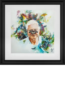 Sir David Attenborough - Black Framed