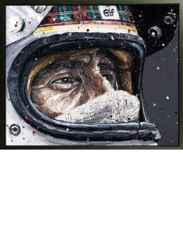 Sir Jackie Stewart - Canvas - Black Framed - Framed Box Canvas