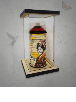 Golden - The Spraycan Series (LED Lit Spraycan) - Sculpture