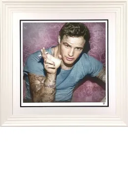Smoking Gun - Brando (Colour) - White Framed