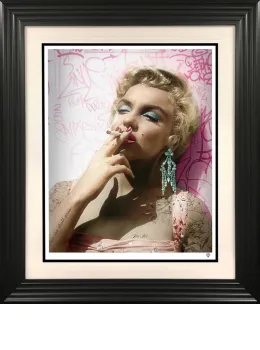Smoking Gun - Marilyn (Colour) - Black Framed