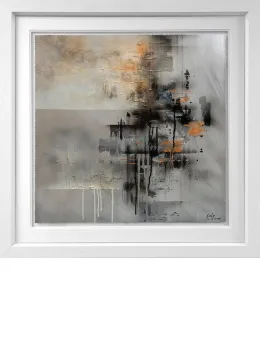 Smoky Quartz I - White Framed