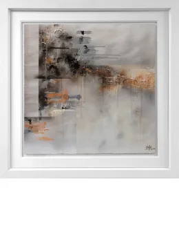 Smoky Quartz II - White Framed