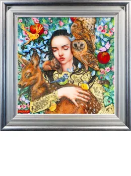 Snow White - Silver-Blue Framed