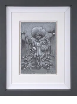Sound Of The Funky Drummer - Sketch - Framed