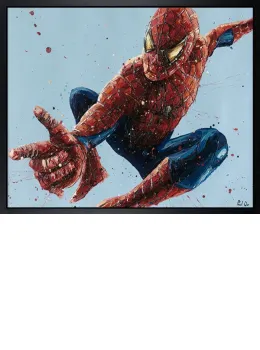 Spiderman 2 - Canvas - Artist Proof Black Framed - Framed Box Canvas