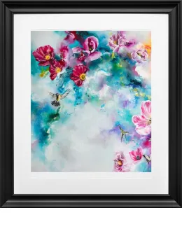 Spring Blossom I - Black Framed