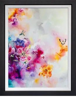 Spring Blossom II - Canvas - Black Framed