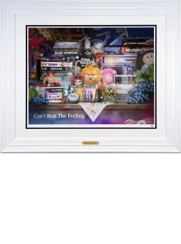 Still Life II (With Garfield) - Artist Proof White Framed