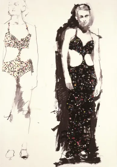 Study For The Glitter Girls