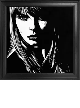 Swift - Fabrica Collection, Monochrome (On Velvet) - Framed