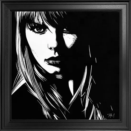 Swift - Fabrica Collection, Monochrome (On Velvet) - Framed Swift - Fabrica Collection, Monochrome (On Velvet) - Framed