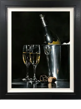 Tasting The Stars - Canvas - Black Framed