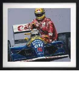 Taxi For Senna - Artist Proof - Black Framed