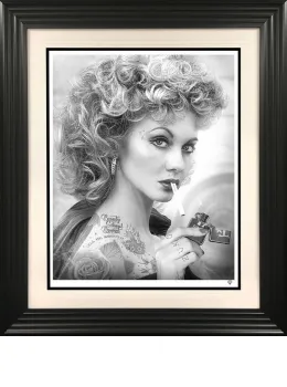 Tell Me About It...Stud (Black & White) - Black Framed