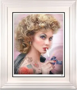 Tell Me About It...Stud (Colour) - White Framed
