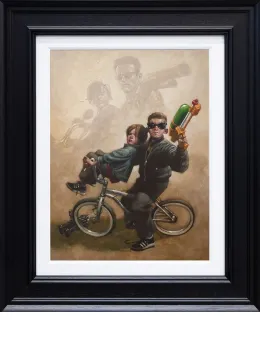 Terminator Too - Deluxe Canvas - Black Framed