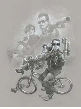 Terminator Too - Sketch - Print only